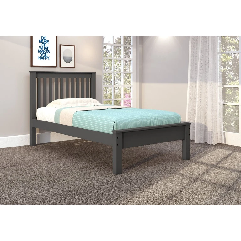 Carson Dark Gray Twin Bed