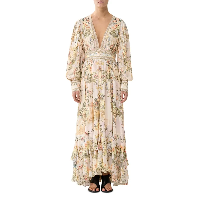 Camilla Long Button Front Dress