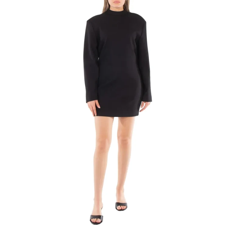 Anine Bing Adeline Virgin Wool Blend Mini Dress