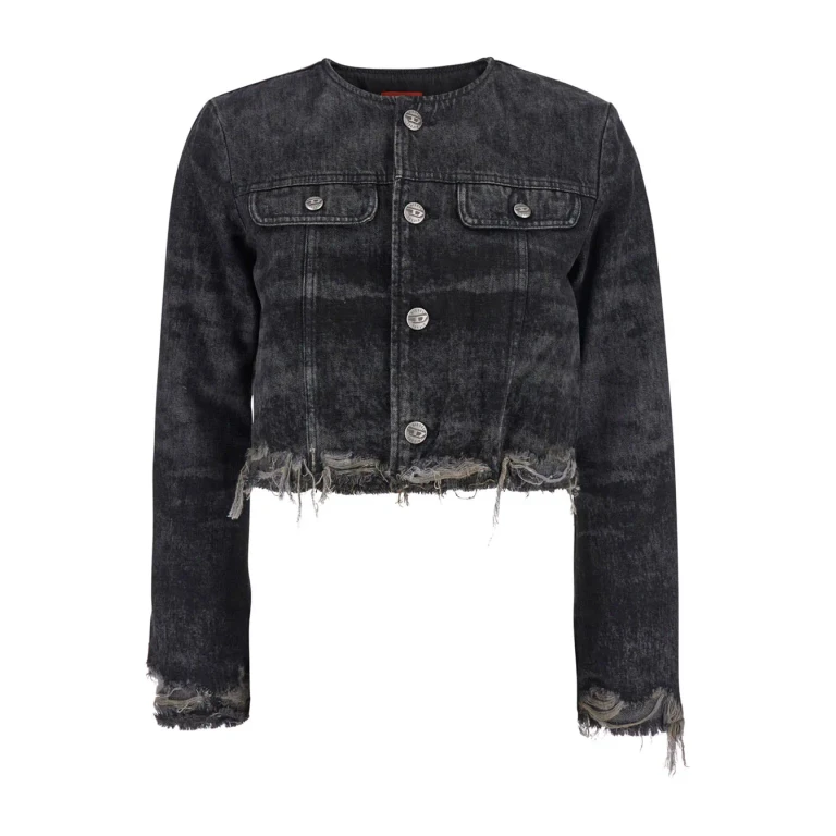 Diesel Veste En Jean - Noir