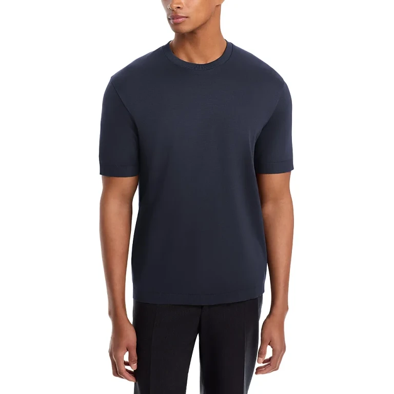 Herno Double Layered Short Sleeve Knit Tee
