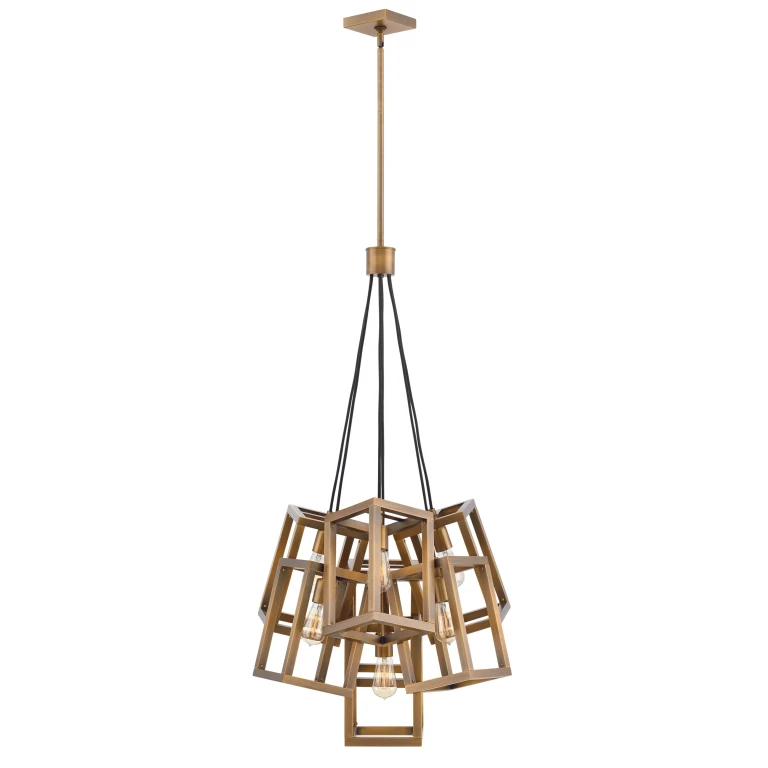 Fredrick Ramond Ensemble 7-Light Pendant In Brushed Bronze*