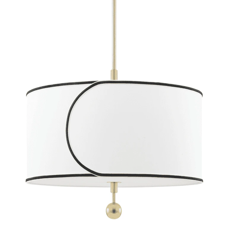 Mitzi Zara 3-Light Pendant Light in Aged Brass - H381701L-AGB