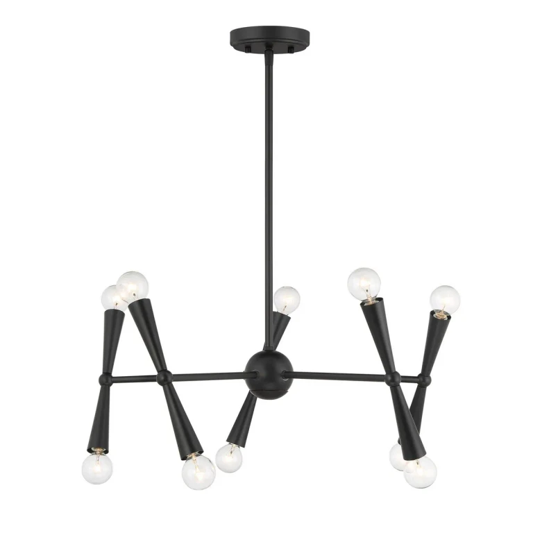 Chandelier in Matte Black