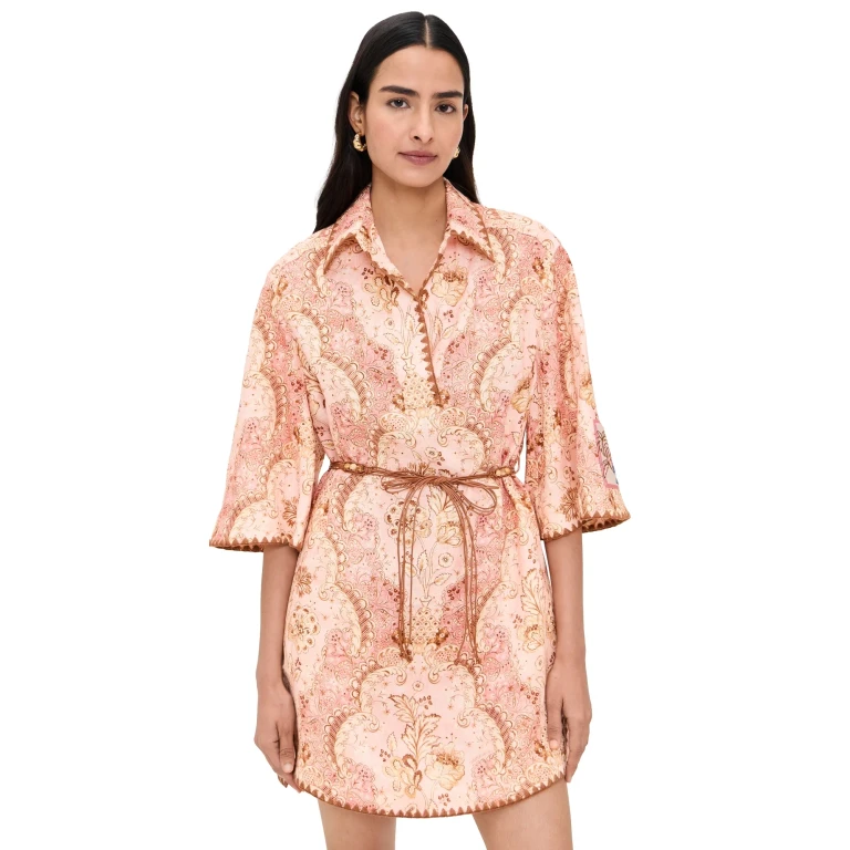 Zimmermann Daylight 迷你束腰外衣 Damask Rose