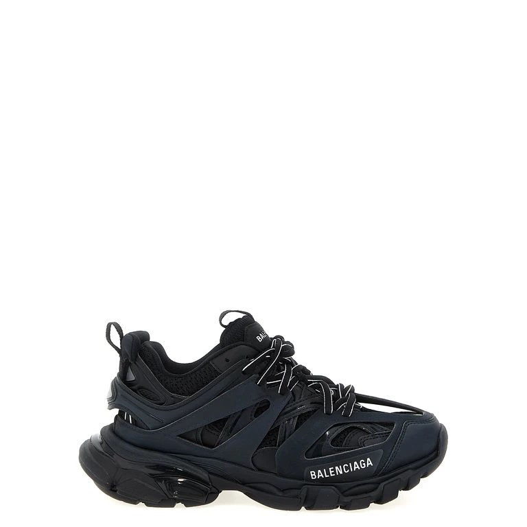 Black Polyethylene Athletic Sneakers - Women