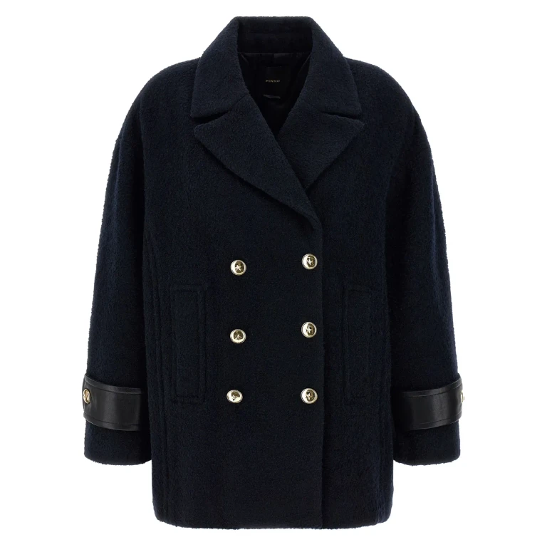 Pinko Manteau Court - Bleu