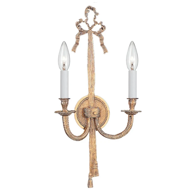 Olde Brass Wall Sconce from the Lexsi Collection