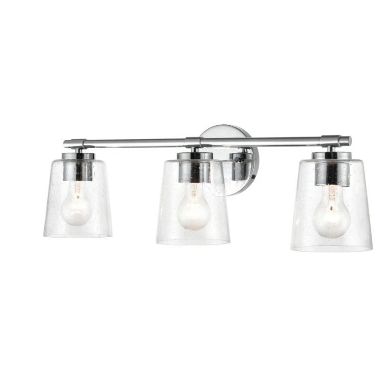 Millennium 3-Light Bathroom Vanity Light in Chrome