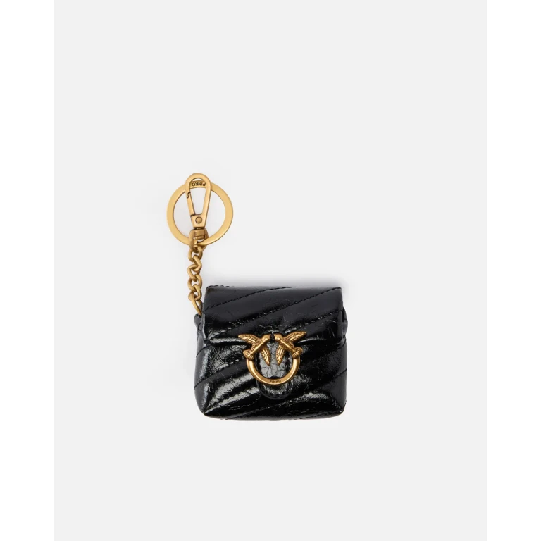 Love Bag Puff AirPods hoesje van glanzend leer