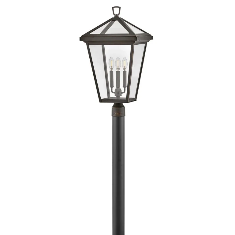 Oil Rubbed Bronze LED Post Top or Pier Mount from the Alford Place Collection