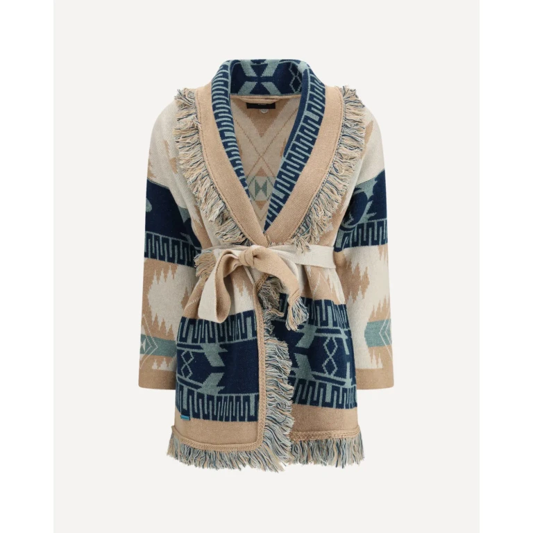 Alanui Icon Jacquard Fringed Cardigan