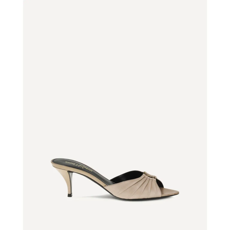 Mules Babylone en cuir Saint Laurent