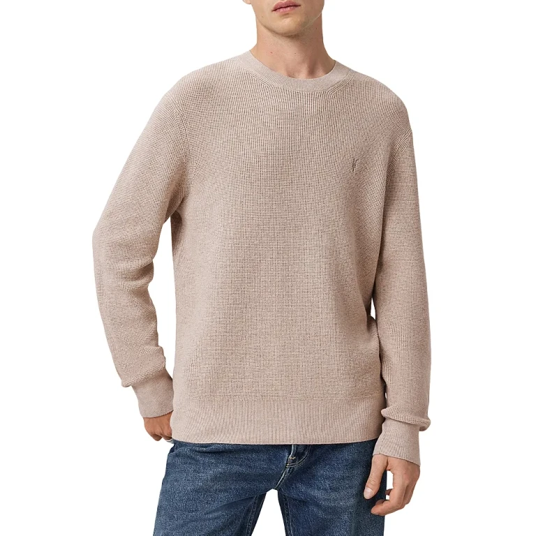 Allsaints Waffle Crewneck Sweater