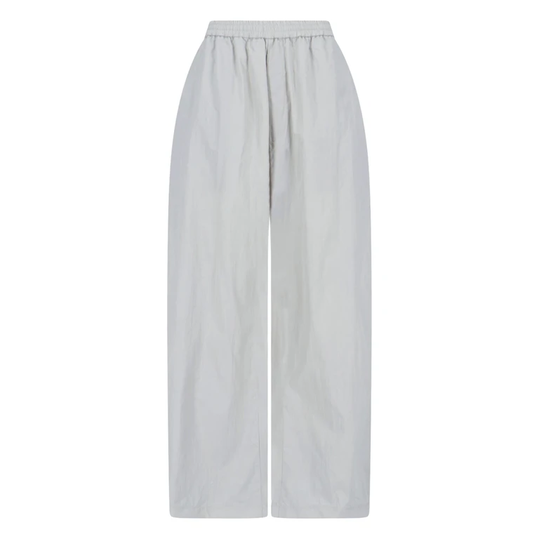 MM6 Maison Margiela Trousers Grey Polyamide - Women