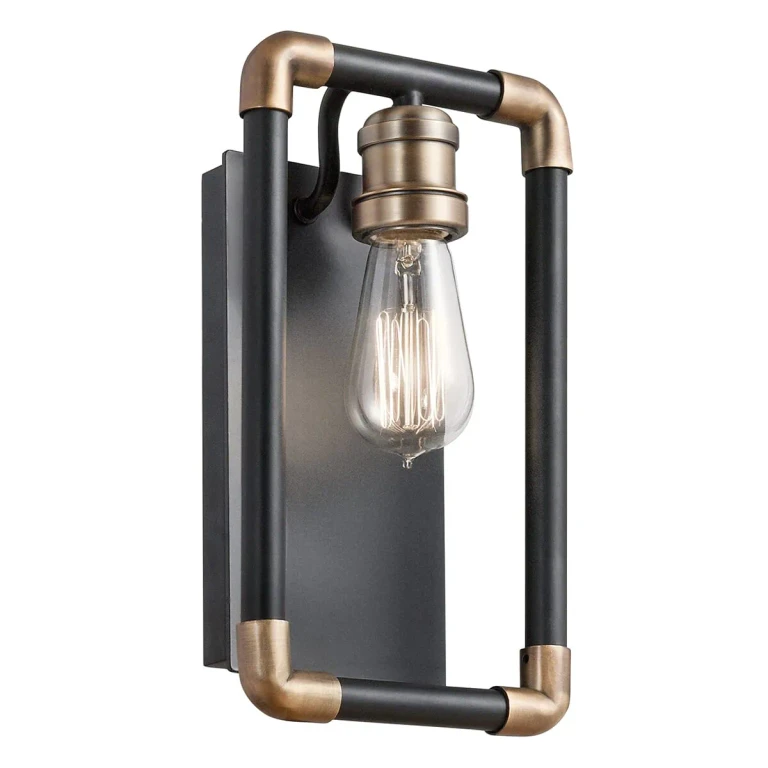 Imahn 1-Light Wall Sconce in Black