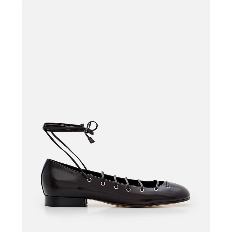 DURAZZI MILANO Flat shoes Black Leather - Women