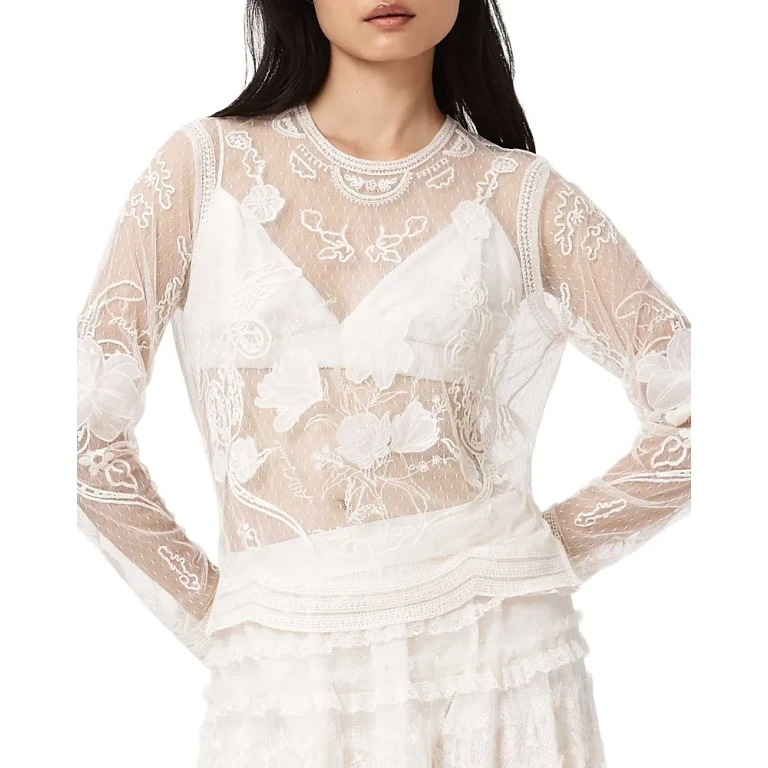 Allsaints Arlea Embellished Top