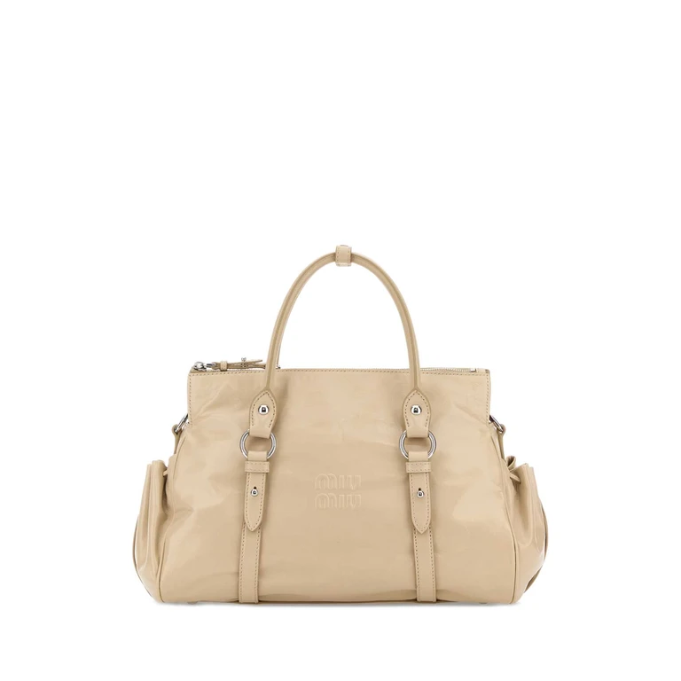 Miu Miu Brown Leather Handbag Palissandro Borse A Mano - Women