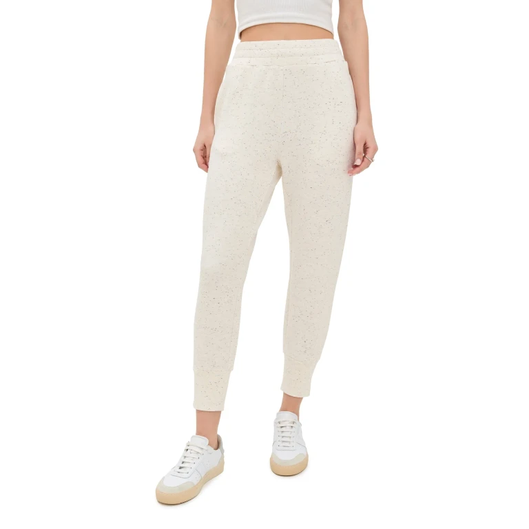 Varley The Slim Cuff Pants 25 Ivory Marl M
