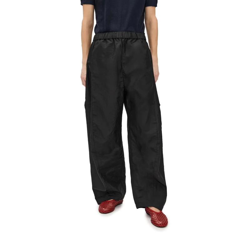 Tibi Petite Crispy Nylon Winslow Pants Black M