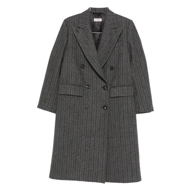 Alberto Biani Manteau Au Genou - Gris