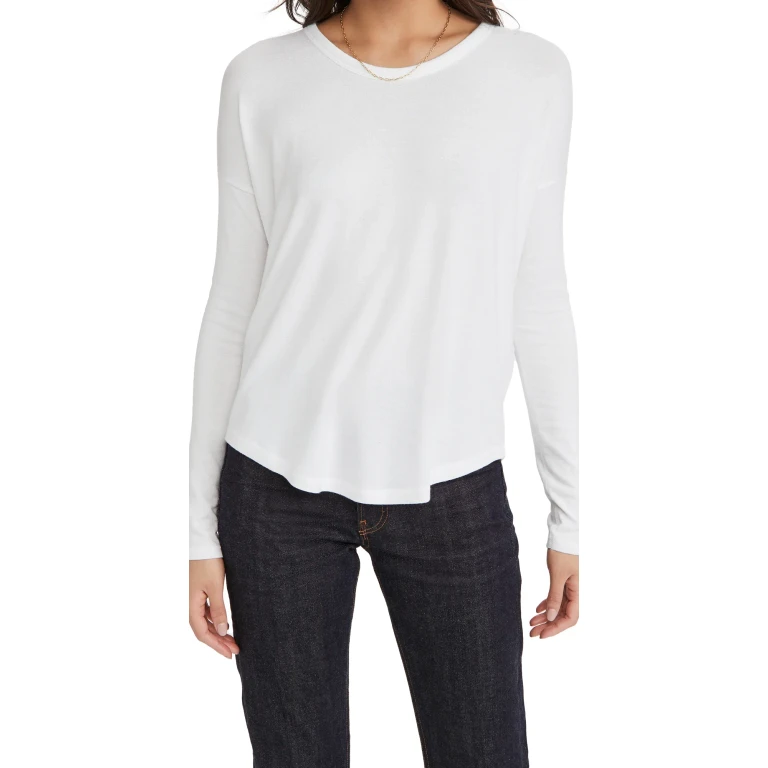 rag & bone The Knit Longsleeve Top White XS