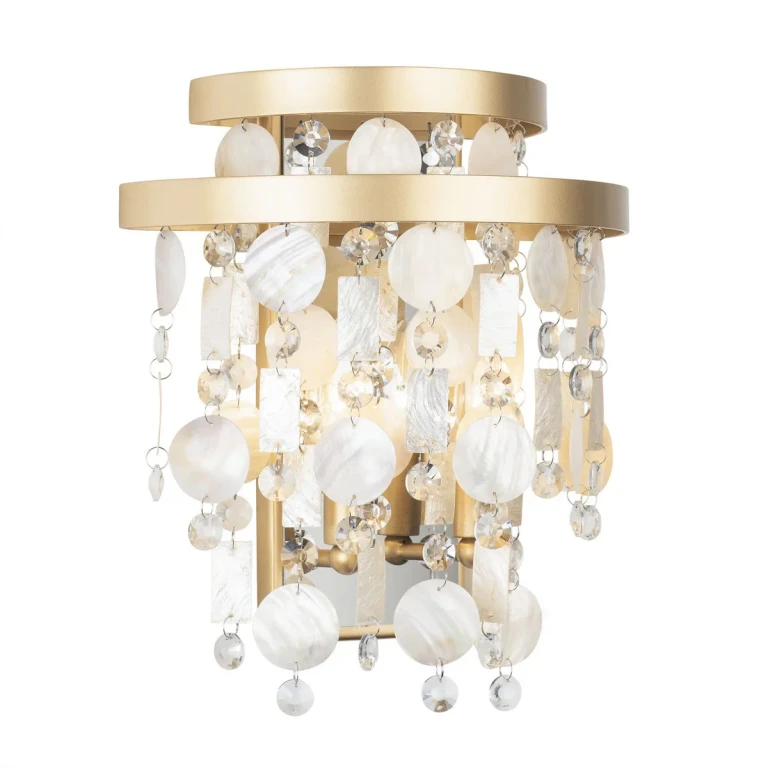 French Gold Two Light Wall Sconce from the Kalani Collection