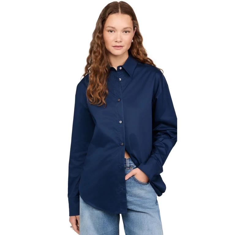 Sold Out NYC The Everything Shirt in Navy Navy L