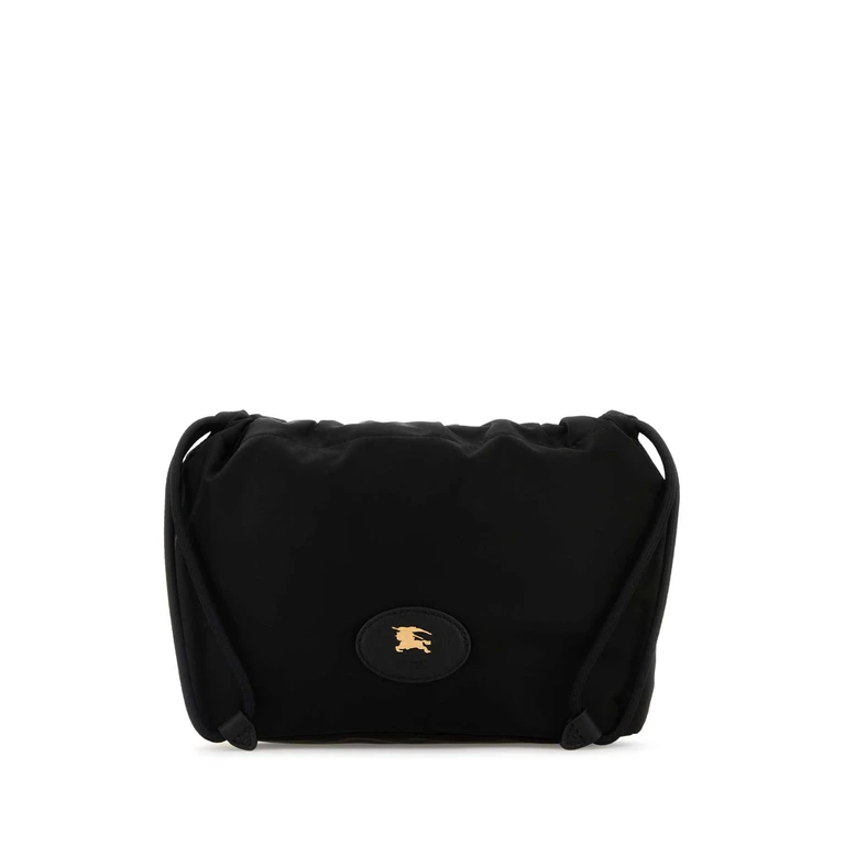 Burberry Black Canvas Horseshoe Reversible Clutch