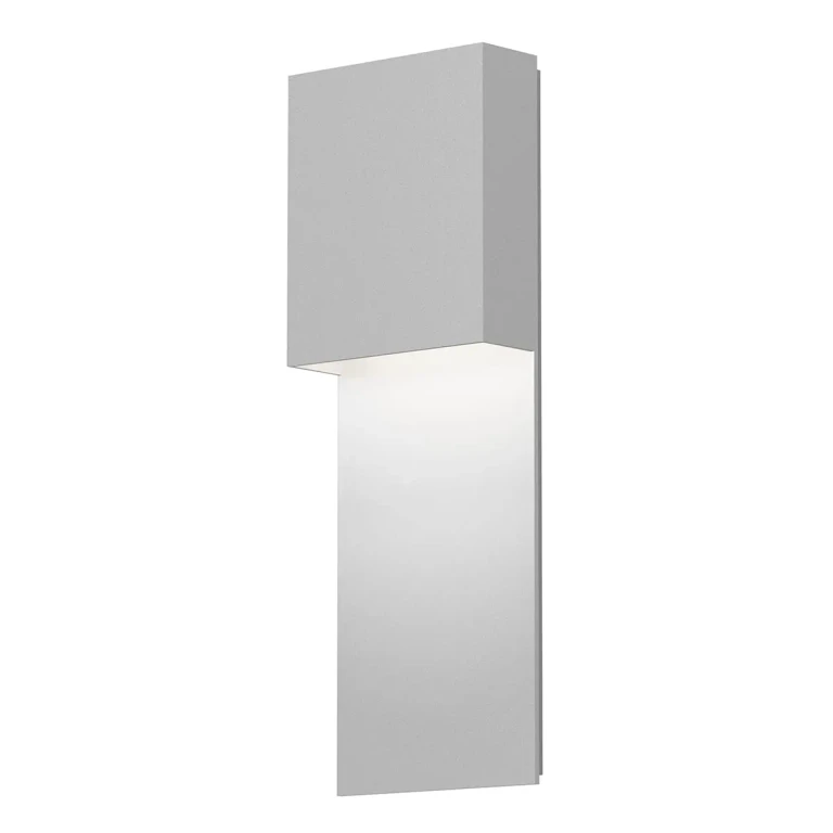 Flat Box 17" Wall Sconce in Textured White
