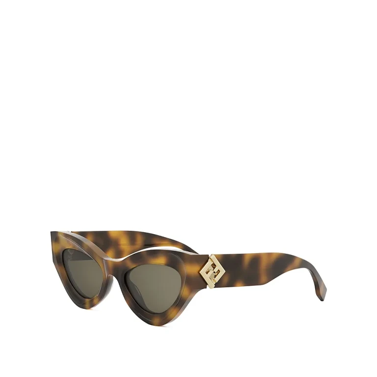 Fendi Ff Diamond Cat Eye Sunglasses, 52mm