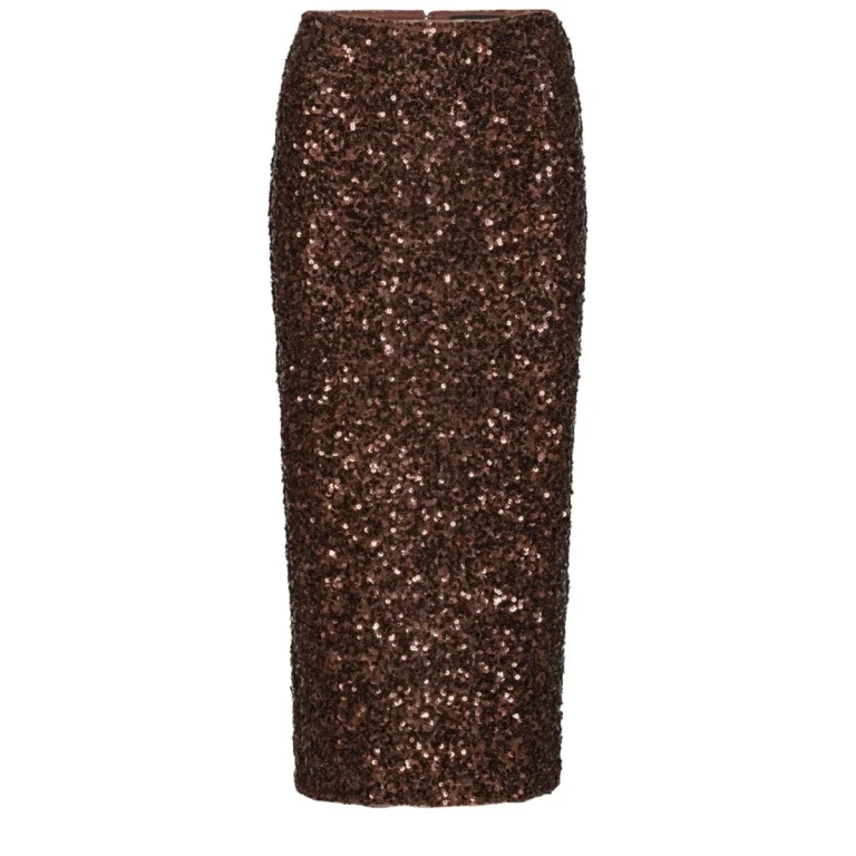 Rotate by Birger Christensen Midi Skirt With Sequins