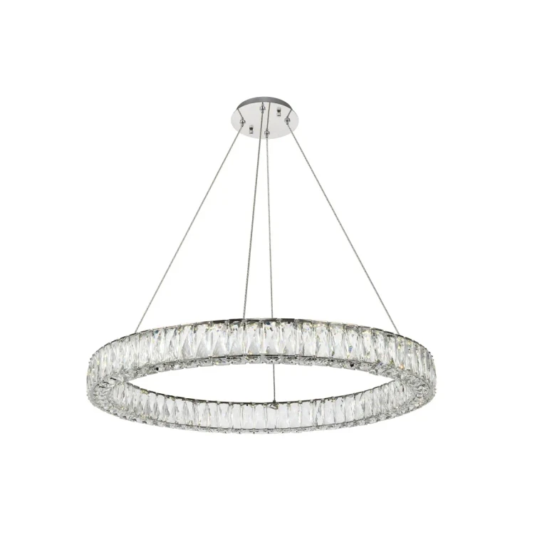 Chrome LED Chandelier from the Monroe Collection