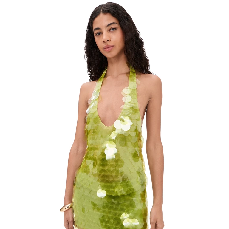 Cultnaked Paloma Top In Matcha Green S