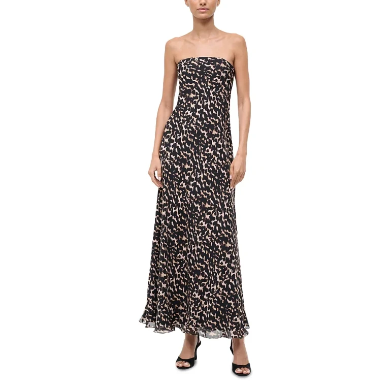 Staud Cassie Silk Dress
