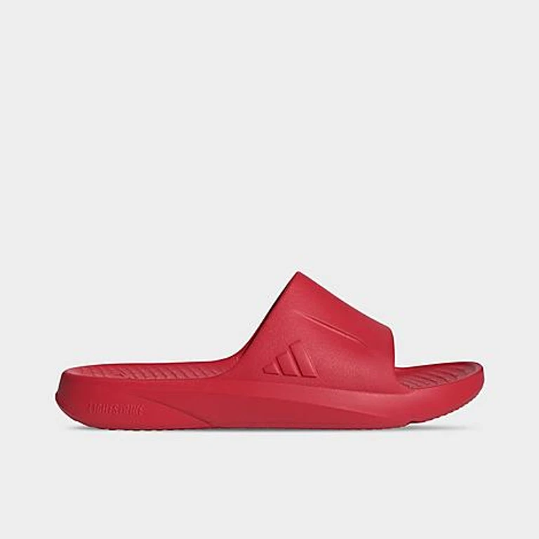 adidas Men's Lightshift Slide Sandals in Better Scarlet/Better Scarlet/Better Scarlet Size: 4.0