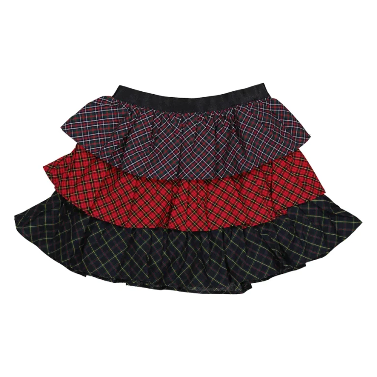 Polo Ralph Lauren Girls Tiered Mixed Plaid Skirt