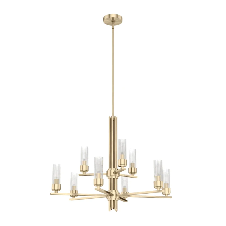 Alturas Gold Nine Light Chandelier from the Gatz Collection
