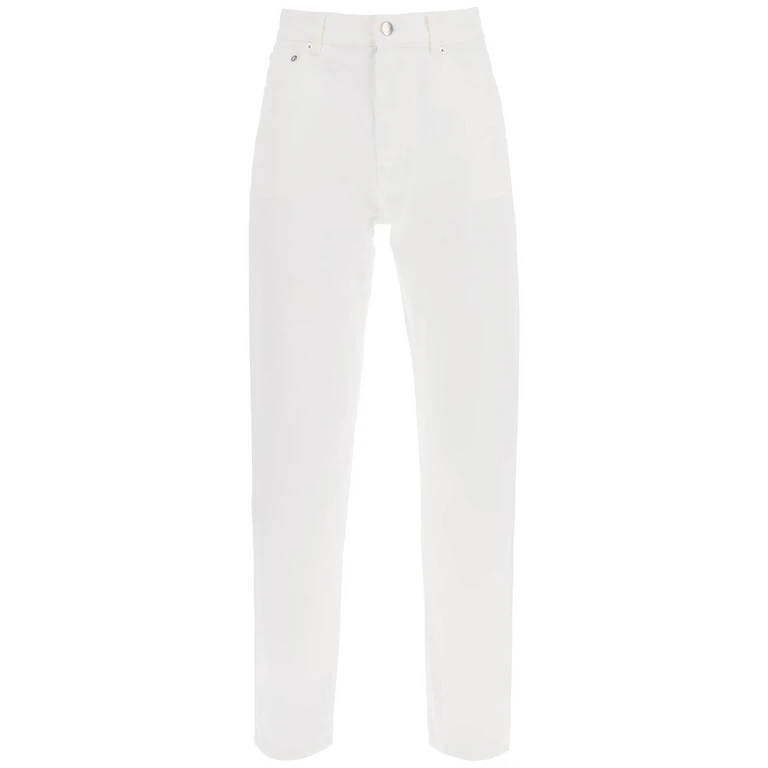 Loulou Studio Cropped Straight Cut Jeans