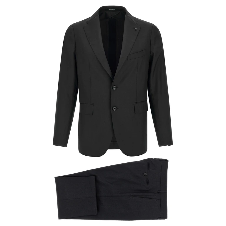 Tagliatore Montecarlo Dress Gray Virgin Wool Suits - Men