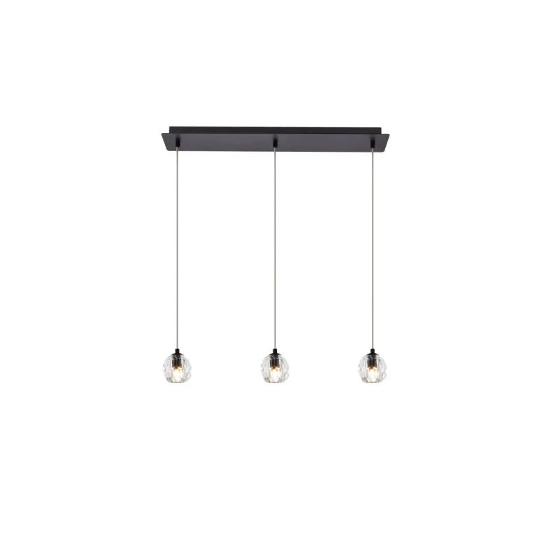 Black LED Pendant from the Eren Collection