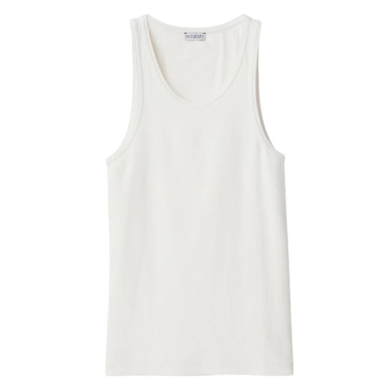 Burberry Stretch Cotton Rib-Knit Tank Top
