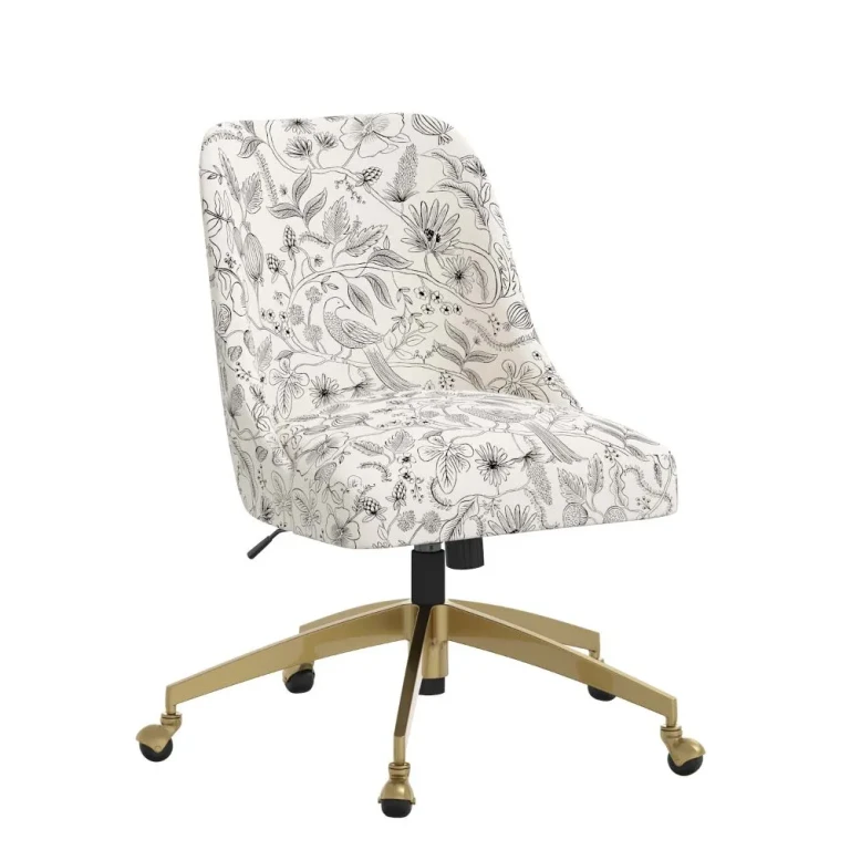 Oxford Aviary Cream & Black Office Chair
