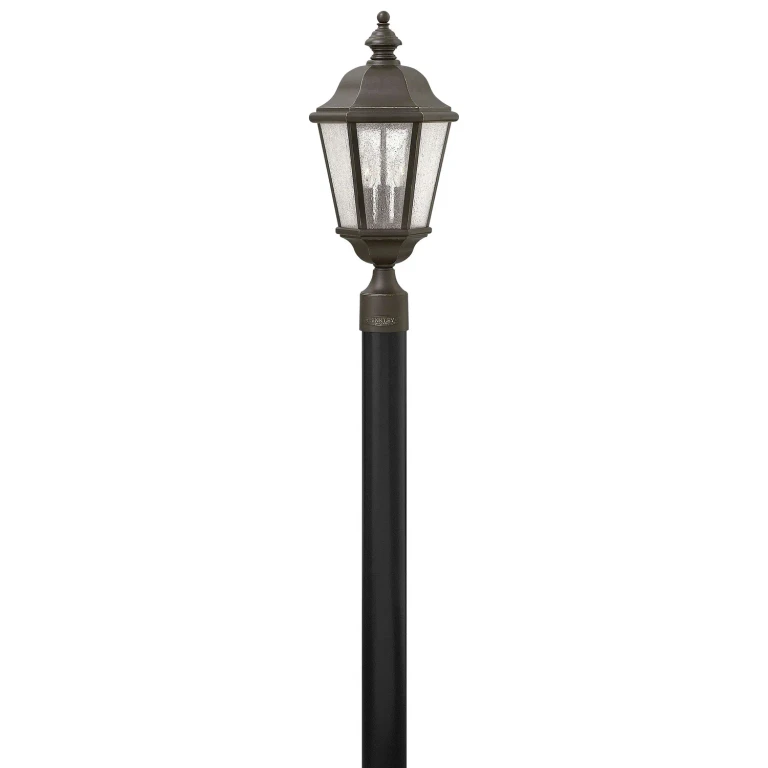 Oil Rubbed Bronze LED Post Top Pier Mount from the Edgewater Collection