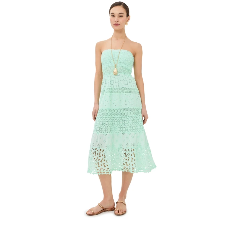 Temptation Positano Ruta Dress Aqua XS