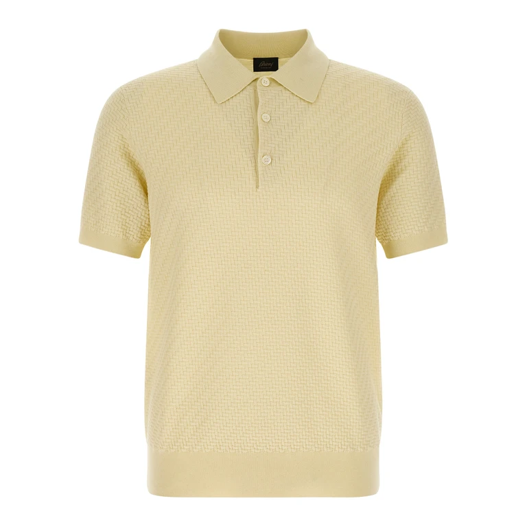 Brioni Bicolor Cotton Polo Shirt - Men