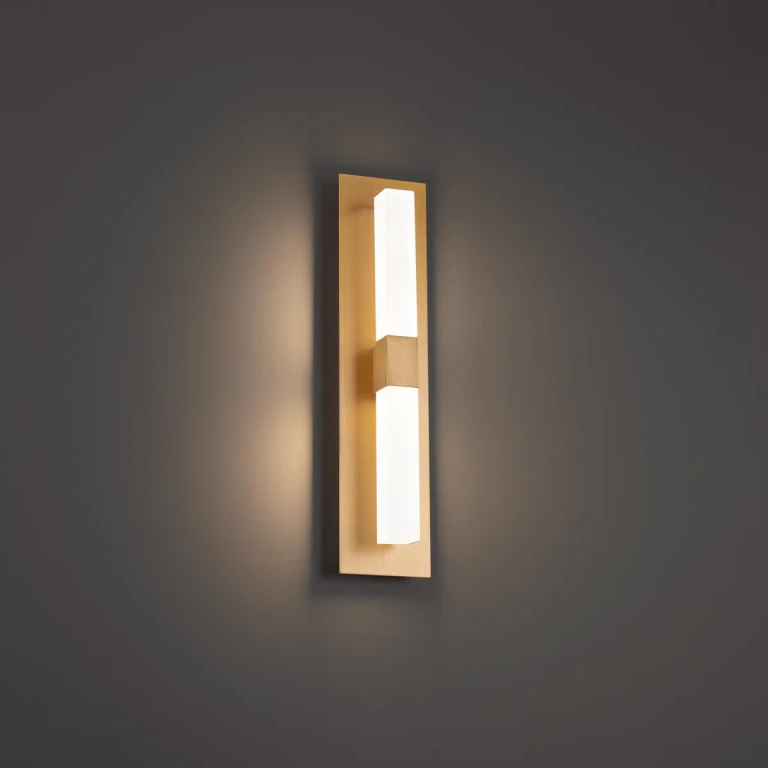 Aged Brass LED Wall Sconce from the Camelot Collection
