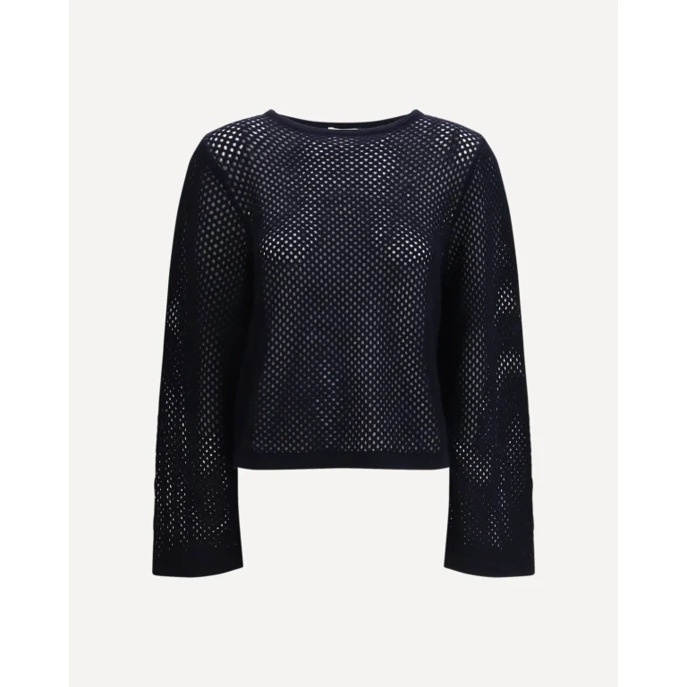 ALLUDE perforated boatneck Jumper Female M