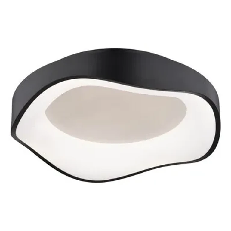 Textured Black LED Flush Mount from the Bowen Collection
